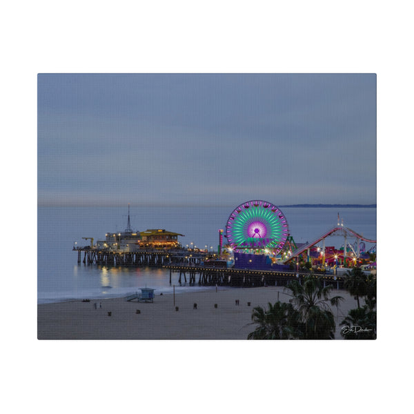 Seaside Nightlife Canvas Print