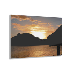 Sunset Over Bora Bora Acrylic Print