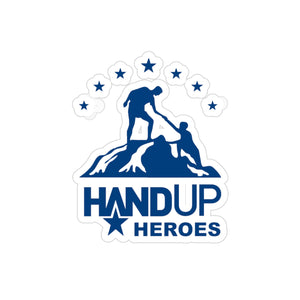 Hand Up Heroes Transparent Outdoor Stickers, Die-Cut, 1pc