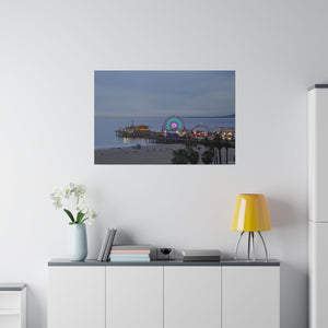 Seaside Nightlife Canvas Print