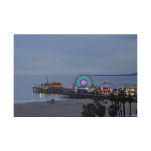 Seaside Nightlife Canvas Print