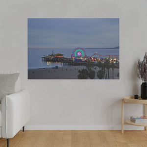 Seaside Nightlife Canvas Print