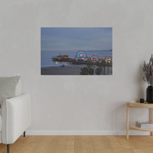 Seaside Nightlife Canvas Print